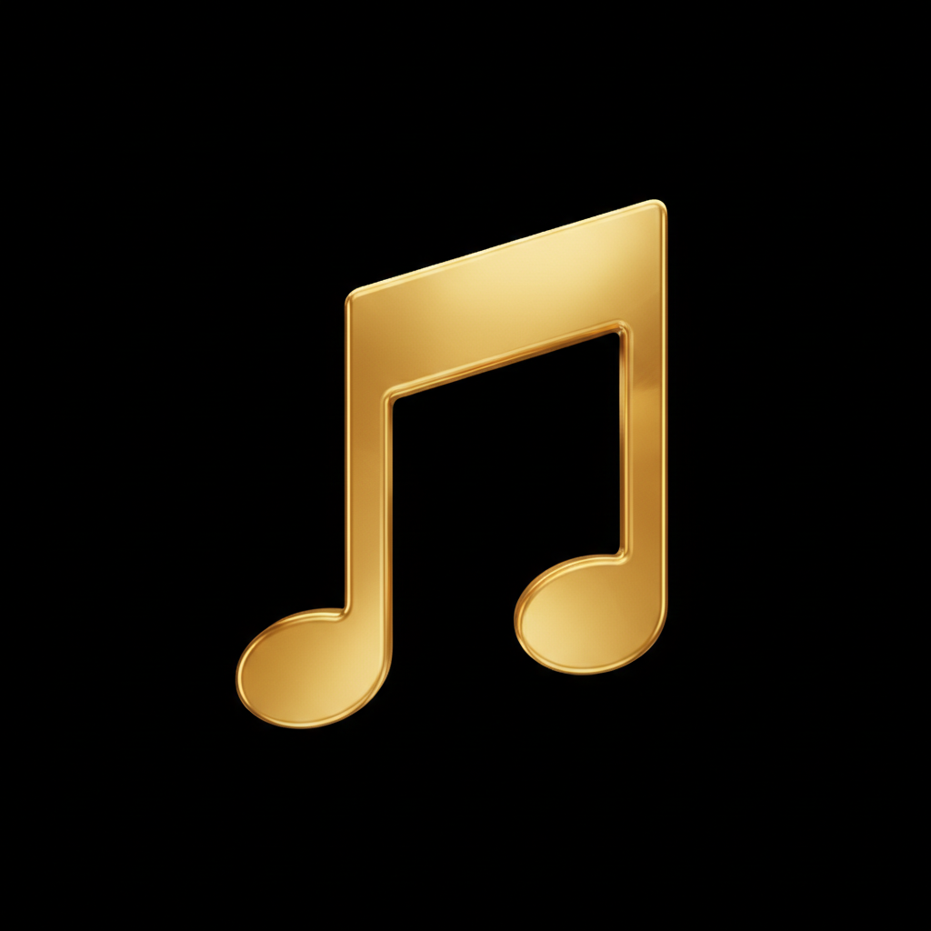 Gold Apple Music Logo